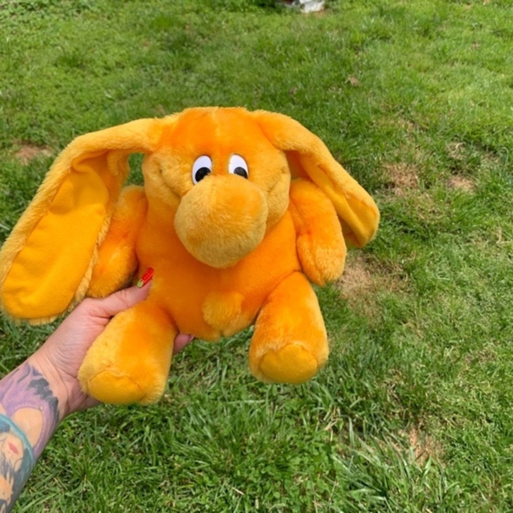 Vintage Kodak‎ Kolorkins Plush Snap 1989 Stuffed Animal Yellow 8" toy childhood